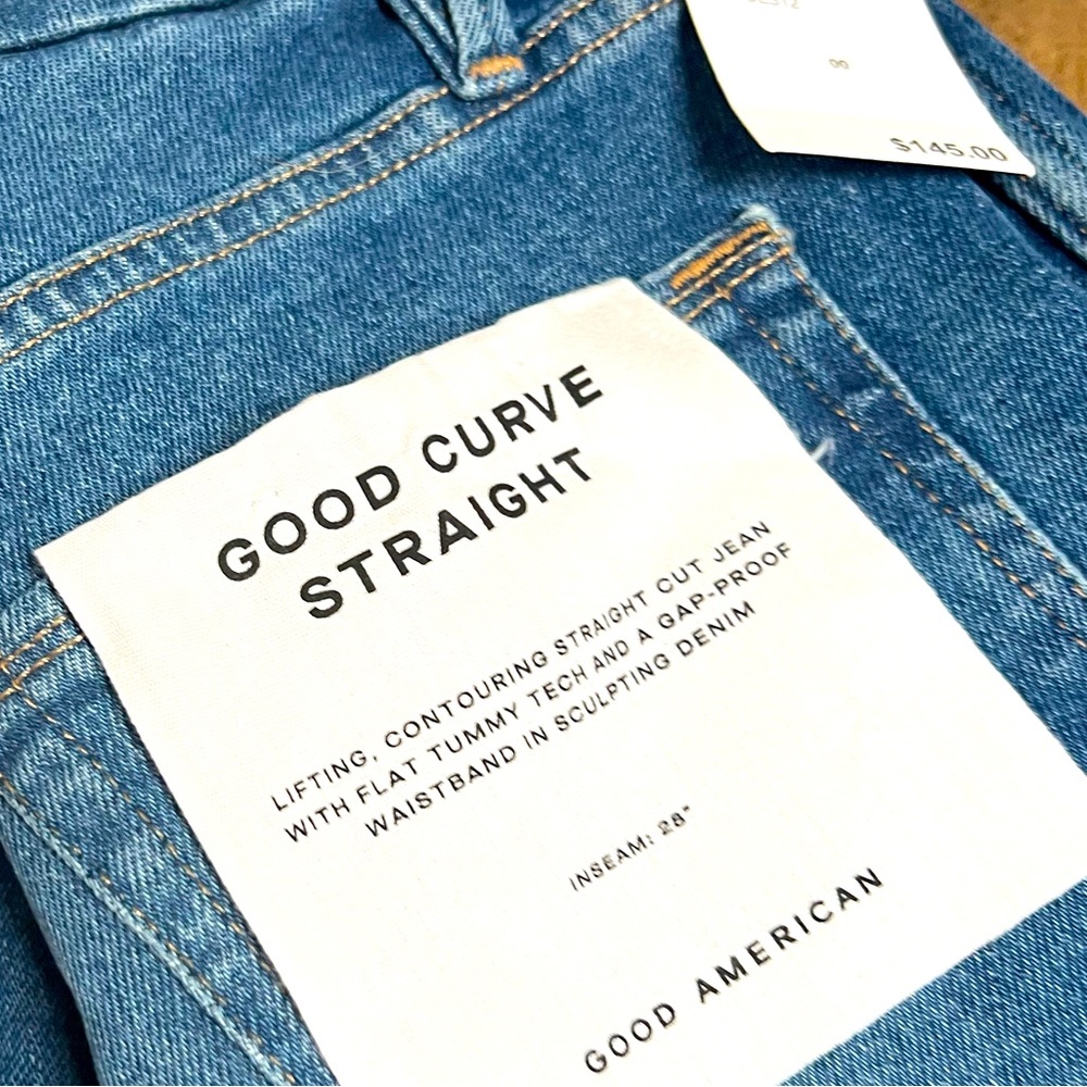 Good American Good Curve Straight Jean - NWT